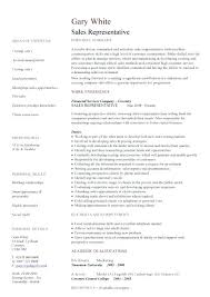 resume for sales rep free resume