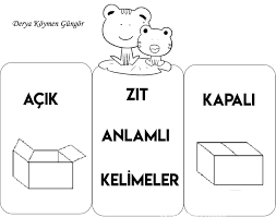 Melike Andac Ozdemir Adli Kullanicinin Zit Anlamli Kelime Etkinligi Panosundaki Pin Turkce Dilbilgisi Sinif