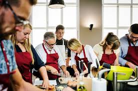 private cooking class at culinary works