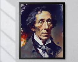 Hans Christian Andersen Oil Painting Art Print Portrait POSTER 2