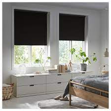 fridans verduisterend rolgordijn zwart 200x195 cm ikea