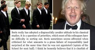 Boris johnson has six children after his first child with fiancee carrie symonds was born earlier this year. This Eton Master S Letter About The Young Boris Johnson Went Viral Because It Nails Him So Perfectly Flipboard