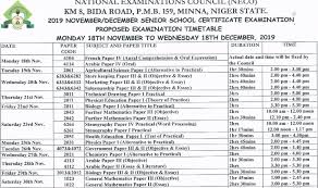 This is to inform all the candidates that participated in the jun/jul 2020 neco ssce internal, that their results have been released. Neco Gce Nov Dec Timetable 2019 2020 Released