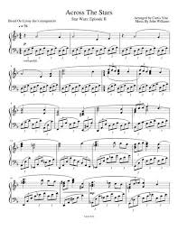 Across The Stars Star Wars Episode Ii Star Wars Episode Ii Clarinet Music Sheet Music
