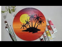 Check spelling or type a new query. Very Easy Sunset Painting For Kids Acrylic Painting On Mdf Wooden Board Easy Acrylic Painting Youtube