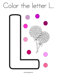 Coloring pages for kids and adults, play free coloring pages for kids and adults. Color The Letter L Coloring Page Twisty Noodle