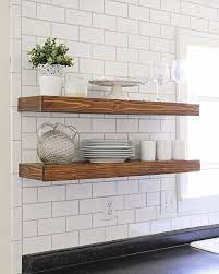 It has adjustable heights for its platforms. Diy Kitchen Floating Shelves Lessons Learned Angela Marie Made