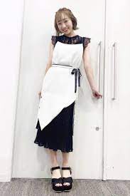 須田亜香里 様 ご着用ワンピース ドレス reunion black white ワンピース ドレス ドレス ワンピース