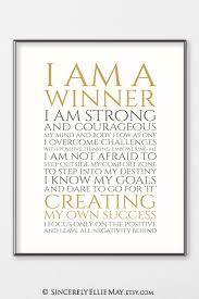 Positive Quotes Success Wall Art I Am A Winner Office Printable And Typography Poster Gift For Career Or Business Woman You Print 40406 Printable Inspirational Quotes Positive Quotes Success Success Quotes