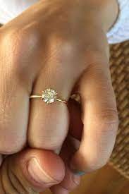 Engagement Diamond Ring Wedding Ring Sterling Silver Ring Promise Ring Gift For Her Simple Gold Wedding Rings Wedding Rings Simple Minimalist Wedding Rings