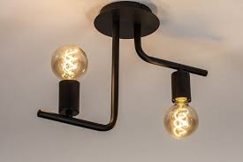 plafondlamp 74155 modern stoer raw metaal plafondlamp moderne verlichting tafellamp