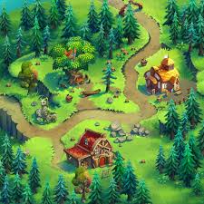 Digital Art For Match 3 Game Fairy Mixhttps Play Google Com Store Apps Details Id Air Com Nikaent Fm Intl Hl En Pixel Art Games Game Concept Art Game Art