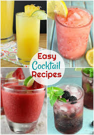 Easy Cocktail Recipes That Have Just A Few Simple Ingredients And Perfect For Any Get Together Or Ho Cocktail Recipes Easy Easy Cocktails Best Cocktail Recipes