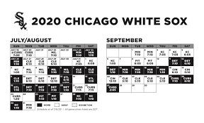 2020 White Sox Schedule Release South Side Sox