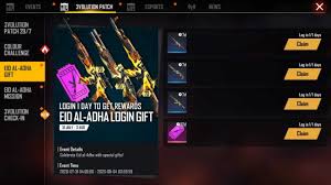 For free fire players, garena international private limited free fire redemption reward is a place where you can claim free rewards in garena free fire by applying free fire redeem codes. Free Fire Eid Al Adah Event Claim Free Guns Skins Trials Weapon Loot Crates Mobile Mode Gaming