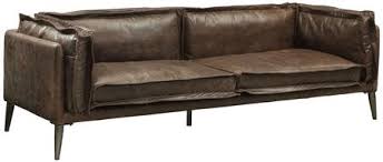 Wooden sofa with cushions wooden cushion sofa set. Acme Furniture Porchester Leather Loveseat 52481 Distress Chocolate Appliances Connection