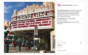Must do near grand lake theatre visit the grand lake farmer's market, open saturdays from 9 a.m. Grand Lake Theatre Marquee In Oakland Assails Trump S National Emergency