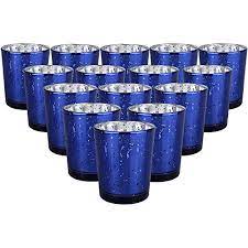 Richland votive candles & eastland clear votive holders set of 12. Just Artifacts Mercury Glass Votive Candle Holder 2 75 Inch 15pcs Speckled Navy Blue Mercury Glass Votive Tealight Candle Holders For Weddings Parties And Home Decor Buy Online In Aruba At Aruba Desertcart Com Productid