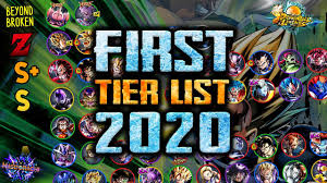 Dragon ball legends is based on the ultimate series dragon ball. First Tier List For January 2020 Every Sparking Ranked Some Ex Also Dragon Ball Legends Youtube