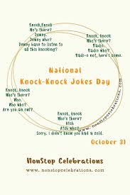 One night the 96 year old draws a bath, puts his foot in and pauses. Celebrate National Knock Knock Jokes Day October 31 Nonstop Celebrations