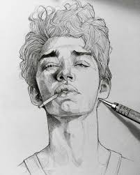 The secret of how to draw a realistic face lies in understanding structure and proportion. Pin By Yoon Hen On Art Realistic Drawings Pencil Portrait Sketches