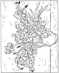 30 Coloring Pages Of Vincent Van Gogh On Kids N Fun Co Uk On Kids N Fun You Will Always Find The Best Colorin Van Gogh Coloring Van Gogh Irises Coloring Pages