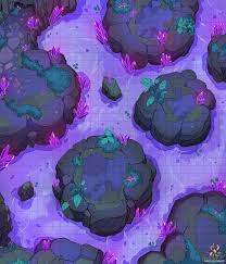 Ice caves by benjamin jan. Oc Art Crystal Cave Battle Map 30x35 Dnd
