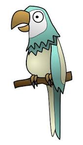 I love this parrot drawing, using so many details, colors and materials made it so special and beautiful. Drawing A Cartoon Parrot
