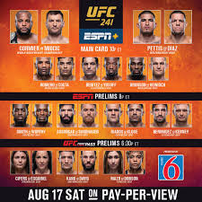 Relive all the action from the toyota center below. Ufc On Twitter Rt B C It S Fight Day Ufc241 Is Live Tonight On Espn Ppv Https T Co Uhehfh4zvg Motel6