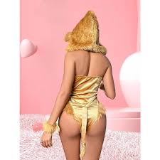 DHgate.com:Womens Sexy Lingerie Set - Naughty Bodysuit with Wrist  Decorations, Anime Lion Cosplay Bikini, Secy Lingerie Outfits:Apparel