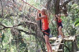 On Course At Treetop Trek Aerial Adventures Melbourne Fl Vacation Time Experience Nature Ziplining