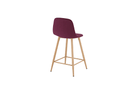 Tabouret De Bar H 63 Cm Lynette Prune Tabouret De Bar Tabourets De Bar Modernes Tabouret
