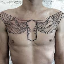 Wings And Time Chest Tattoo Owl Tattoo Chest Chest Tattoo Men