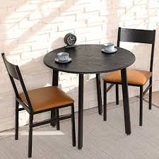 If your space is expansive enough to fit a table, you've got endless design. Buy Homury 3 Piece Dining Table Set With Cushioned Chairs Modern Counter Height Dinette Set Small Kitchen Table Set With 1 Table And 2 Chairs For Dining Room Kitchen Small Spaces Espresso