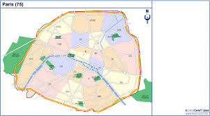 Intercommunalité métropole du grand paris. Carte Geographique Touristique Et Plan De La Ville De Paris 75 Paris