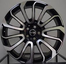 One Road Wheels Machined Black Range Rover Hse Sport 22 Qu