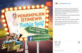 Jika terlepas boleh tonton semula di video on demand. Ada Sebab Fathia Latiff Diganti Dengan Siti Elizad Dalam Sepahtu Reunion Live Sensasi Selebriti