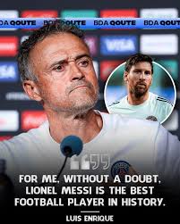 For me, without a doubt, Lionel Messi is the best football player in  history. Messi's prime has lasted 10-15 years, he's the benchmark for the  best player in history. His longevity over