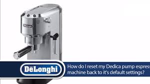 Buy delonghi home appliances at lazada malaysia | best price & deals online ➤ fast they have different types of coffee machines, kitchen appliances, heating and cooling system home comfort. How Do I Reset My Dedica To Factory Setting De Longhi