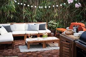 Stylish Ikea Applaro Patio Furniture With Modern Pillows And Upholstery Stylish Ikea Applaro Patio Furn Ikea Outdoor Furniture Ikea Patio Ikea Patio Furniture