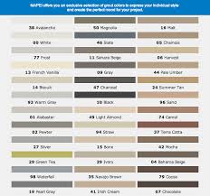Mapai Grout Color Chart Avalanche For Bright White Grout Color Tile Grout Color Mapei Grout