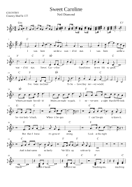 Download Sweet Caroline Sheet Music For Piano Solo Musescore Com