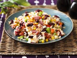 Bunter Reissalat Mit Schinken Rezept Reissalat Salat Rezepte