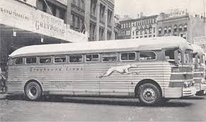 Image result for Silver 1990 Greyhound Bus