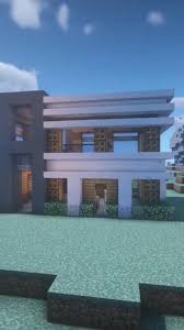 How To Build A Modern House In 1 Minute In Minecraft Video In 2020 Minecraft Houses Minecraft Architecture Minecraft Modern
