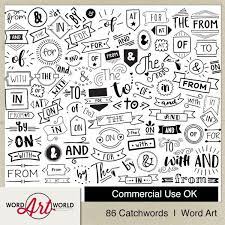 Digital And Printable Overlay Word Set Art Instant Download Etsy Doodle Images Doodle Icon How To Draw Hands