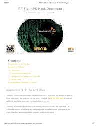 Find the install unknown apps option and click on it. Pp Slot Apk Hack Download By Alexander Lee Issuu