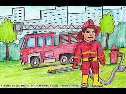 More images for how to draw a fireman step by step » How To Draw A Firefighter With Fire Truck Step By Step Youtube