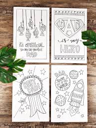 Simply fold the page in half vertical or horizontally depending on the template you pick. Four Free Father S Day Cards To Print And Color Creatively Beth