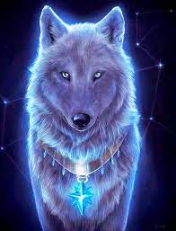 Wolf Fractal Neon Cross Stitch Pattern Counted Cross Stitch Etsy Wolf Spirit Animal Wolf Wallpaper Wolf Spirit